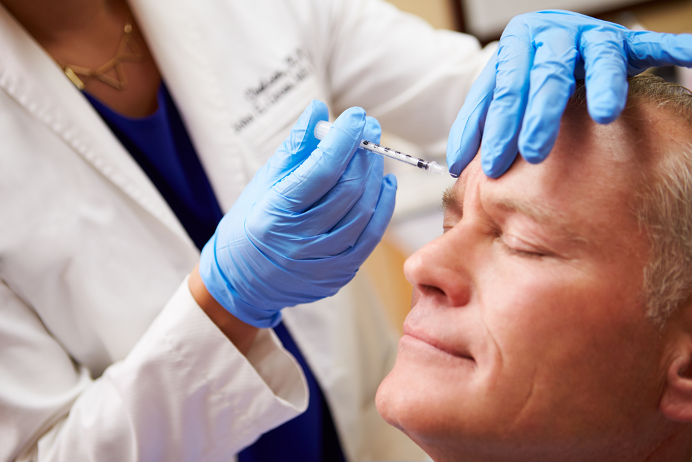 Man Having Botox Treatment In Bergen County New Jersey